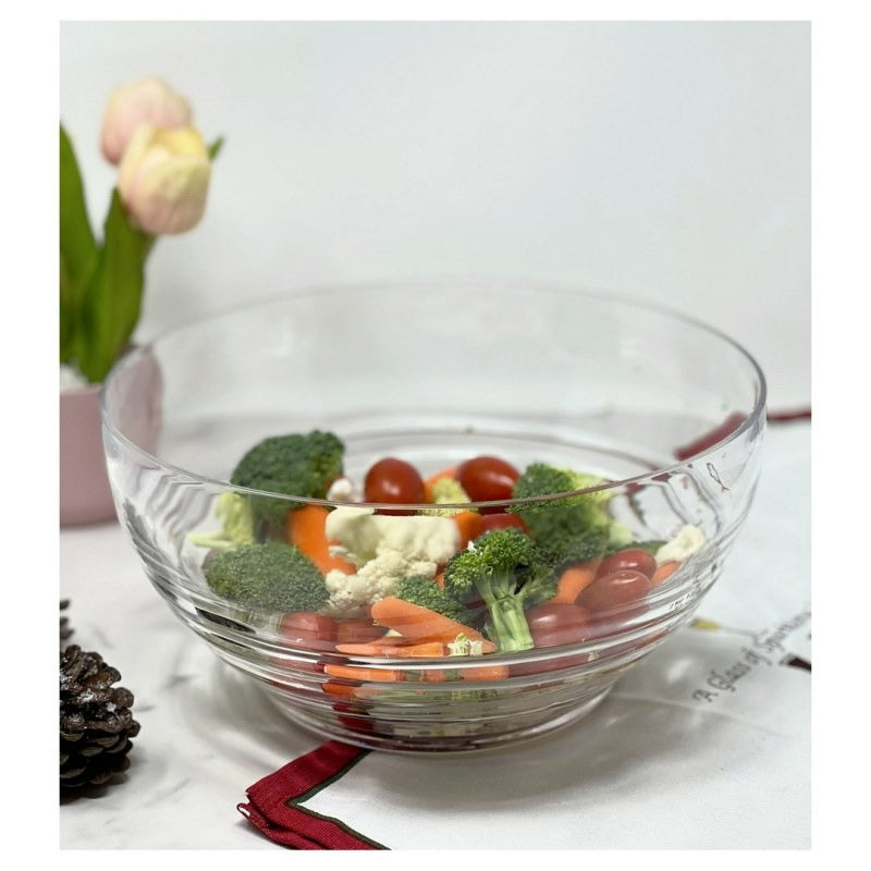 Unbreakable Large Plastic Serving Bowls - Shatterproof Stackable Soup