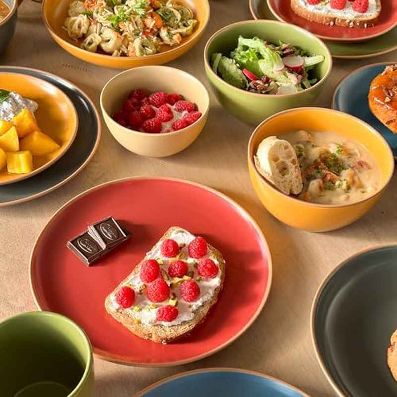 Small Matte Round Plastic Bowls Suitable for Rice, Ice Cream, Soup