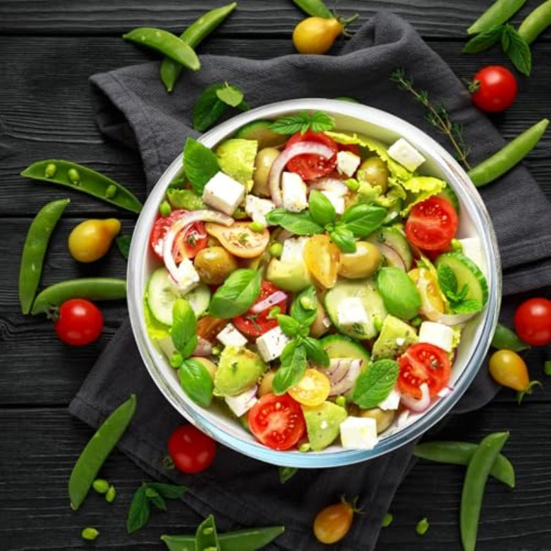 6.5 Quart Large Glass Mixing Bowl - Heavy-Duty Clear Glass Kitchen Bowl with Rounded Edges