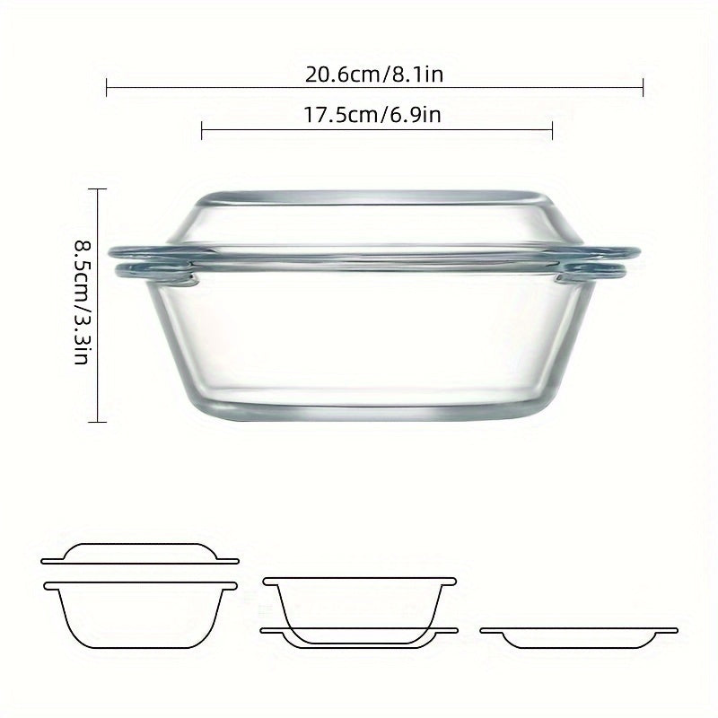 High Borosilicate Glass Heat-Resistant Crystal Pot with Lid