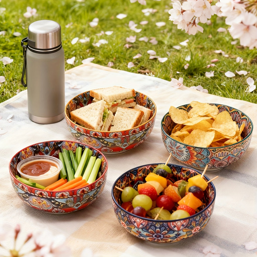 22 oz Ceramic Soup Bowl | 5.91 inch Large Salad Bowl, Suitable for Cereal