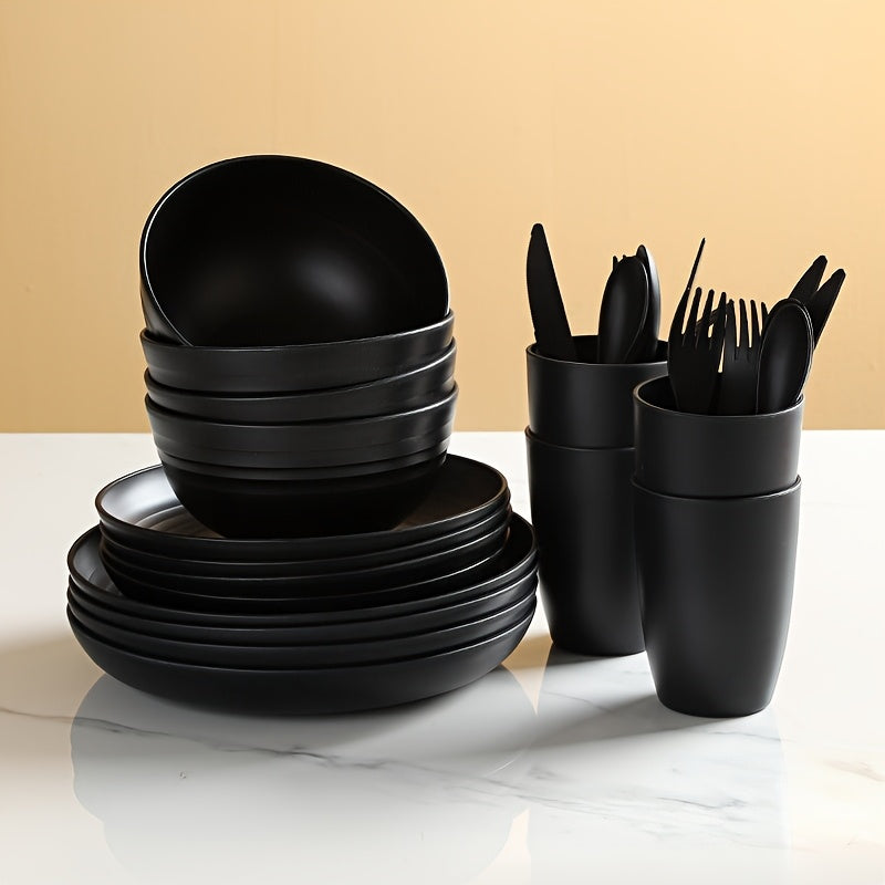 28\u002F56pcs of Unbreakable Plates, Pp Tableware Set