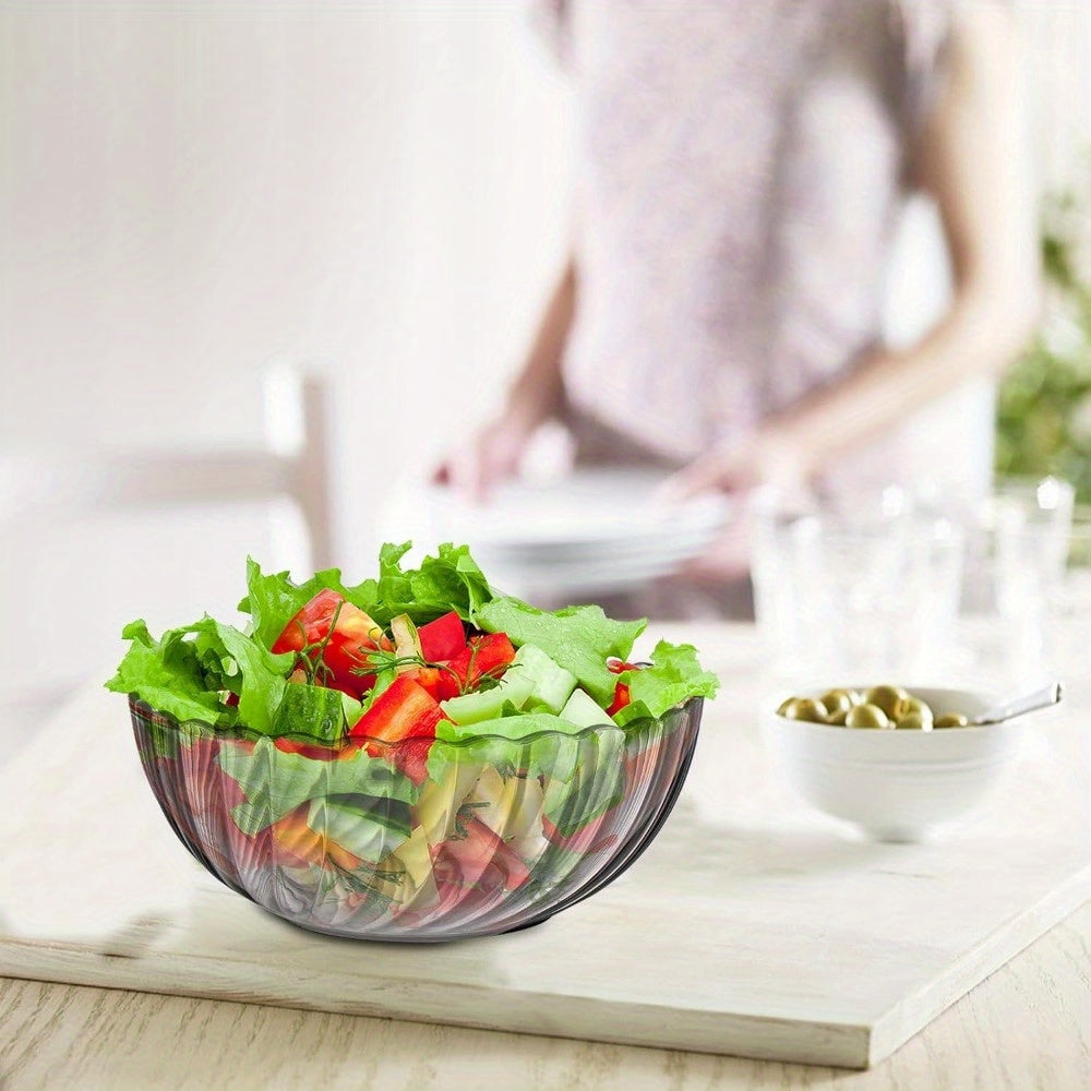4pcs plastic bowl, 550ml plastic mixing salad bowl