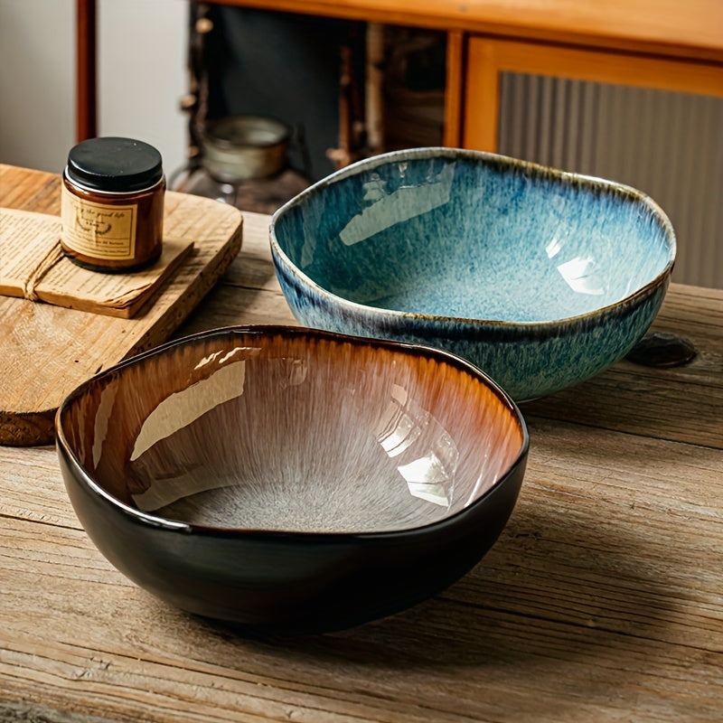 Premium Ceramic Bowl 1pc Extra Thick Ceramic Yunmeng Azure Soup Bowl