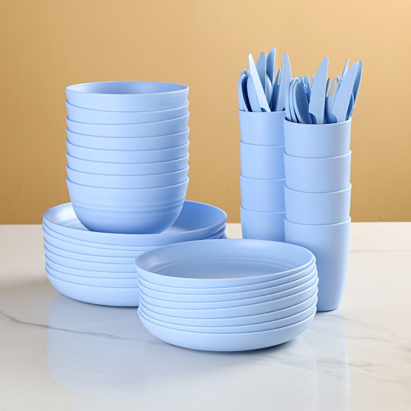28\u002F56pcs of Unbreakable Plates, Pp Tableware Set