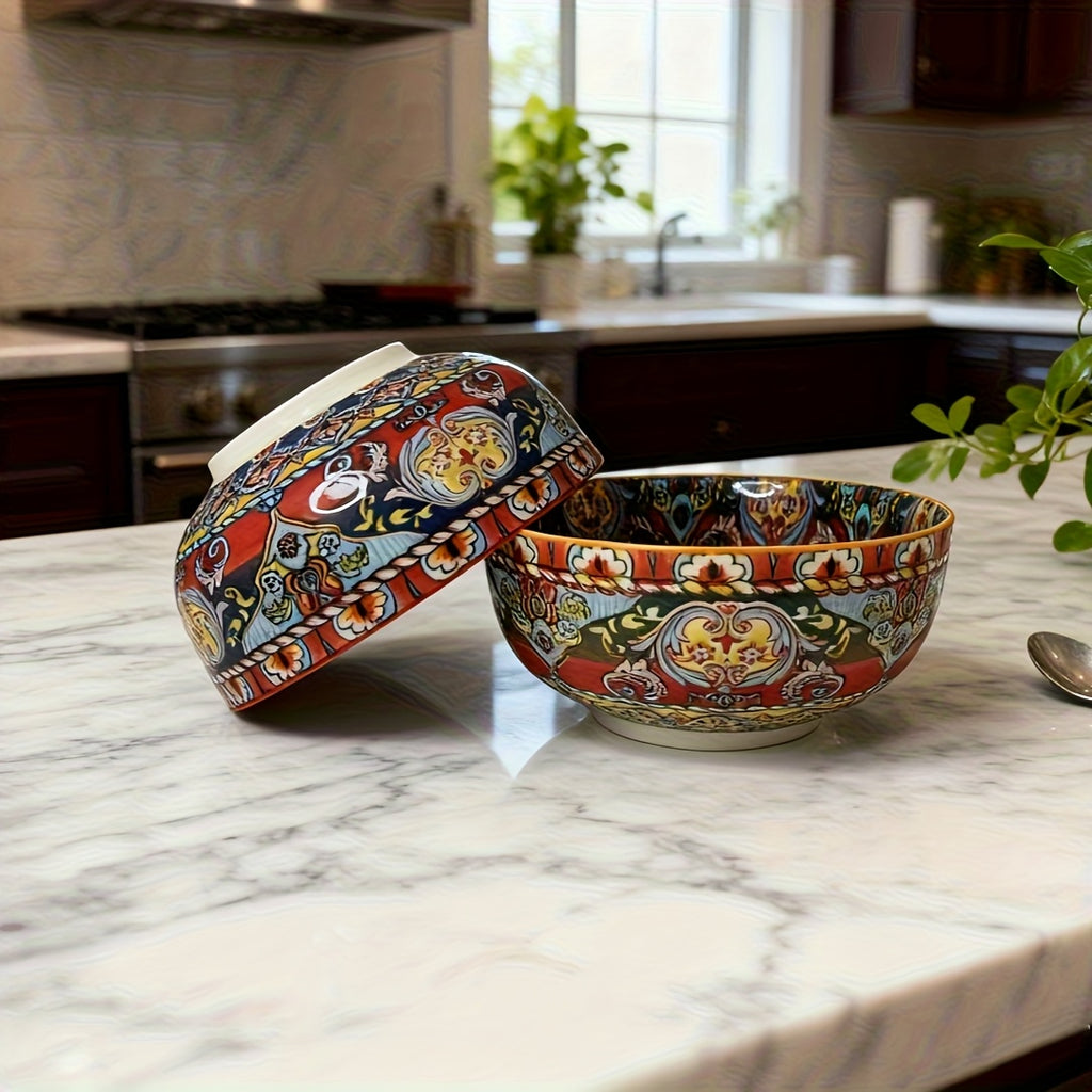 22 oz Ceramic Soup Bowl | 5.91 inch Large Salad Bowl, Suitable for Cereal