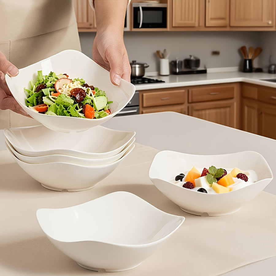 Stackable Dinnerware Bowls 18\u002F6pcs Set Large New Pure White