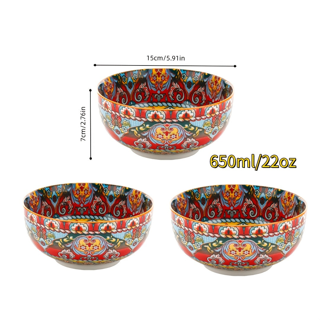22 oz Ceramic Soup Bowl | 5.91 inch Large Salad Bowl, Suitable for Cereal