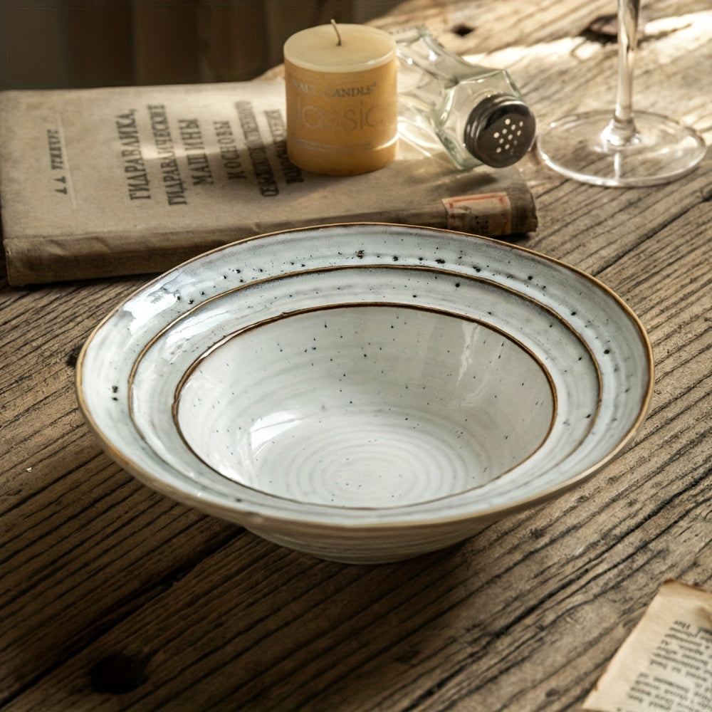 Handmade Ceramic Bowls 2pcs Handmade Ceramic Bowls with Unique Irregular Shapes
