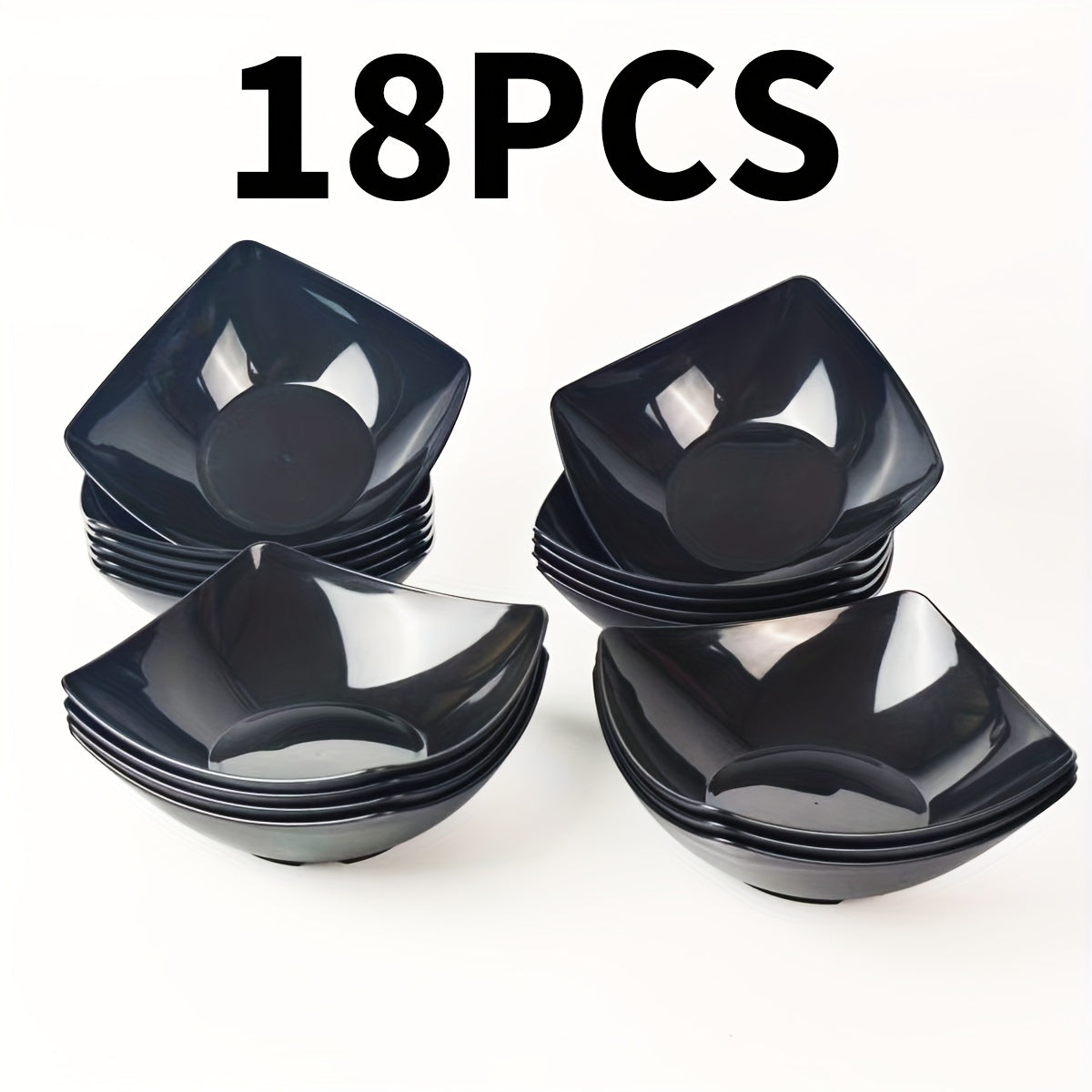 Stackable Dinnerware Bowls 18\u002F6pcs Set Large New Pure White