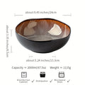 Premium Ceramic Bowl 1pc Extra Thick Ceramic Yunmeng Azure Soup Bowl