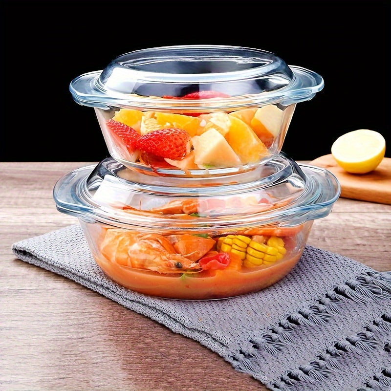 High Borosilicate Glass Heat-Resistant Crystal Pot with Lid