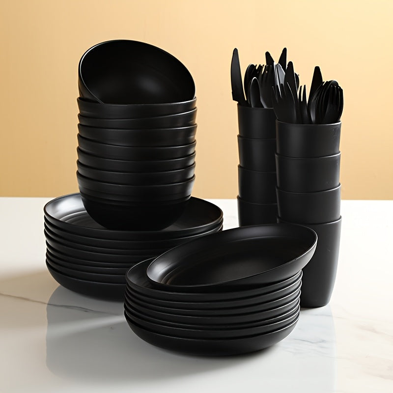 28\u002F56pcs of Unbreakable Plates, Pp Tableware Set