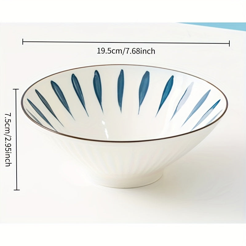 Set of Four Premium Ceramic Bowls Featuring a Distinctive Design