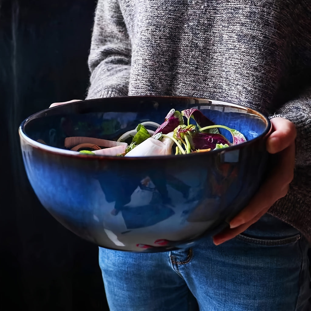 One Piece of 81-Ounce Porcelain Large Serving Bowls, Ideal for Salads And Meals