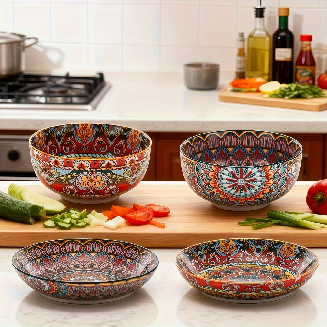 22 oz Ceramic Soup Bowl | 5.91 inch Large Salad Bowl, Suitable for Cereal