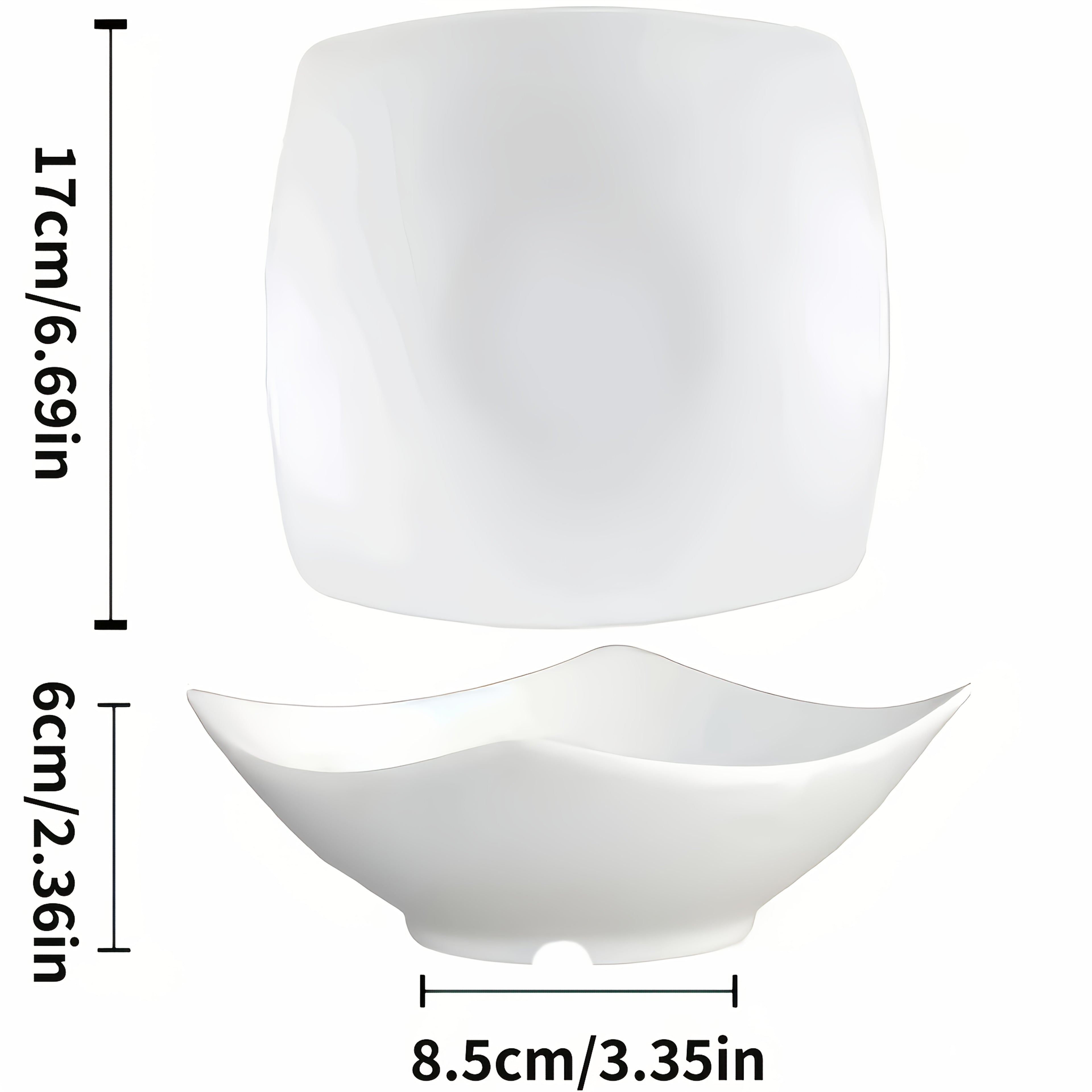 Stackable Dinnerware Bowls 18\u002F6pcs Set Large New Pure White