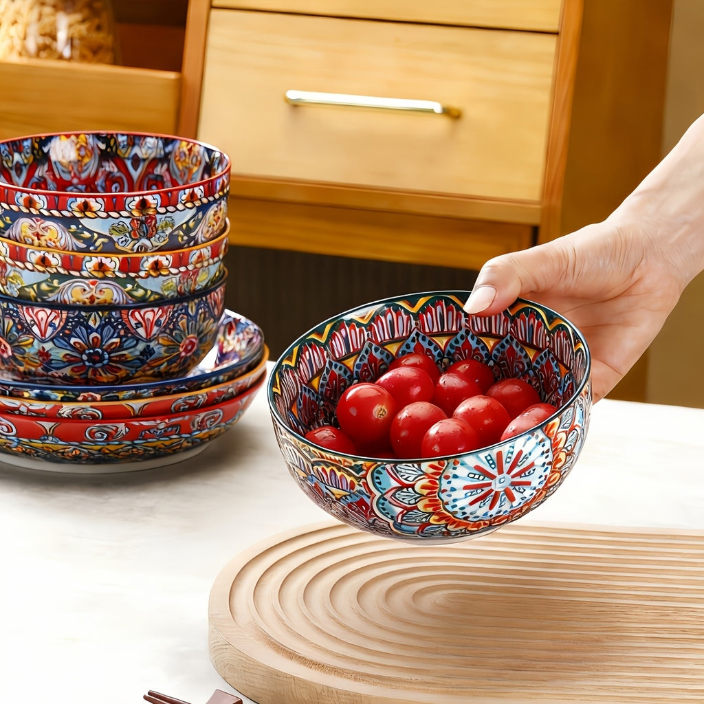 22 oz Ceramic Soup Bowl | 5.91 inch Large Salad Bowl, Suitable for Cereal