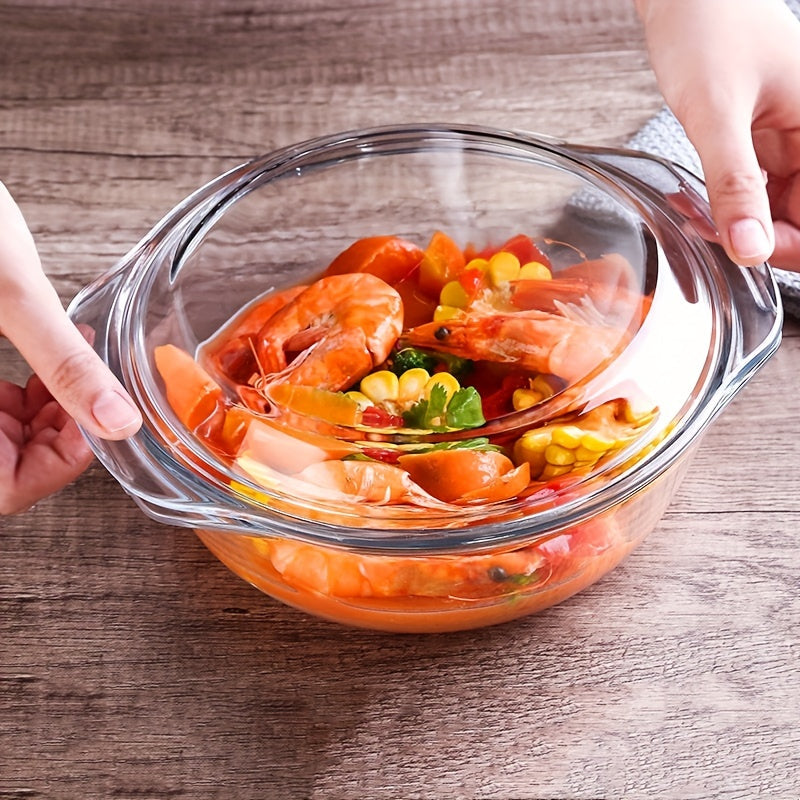 High Borosilicate Glass Heat-Resistant Crystal Pot with Lid