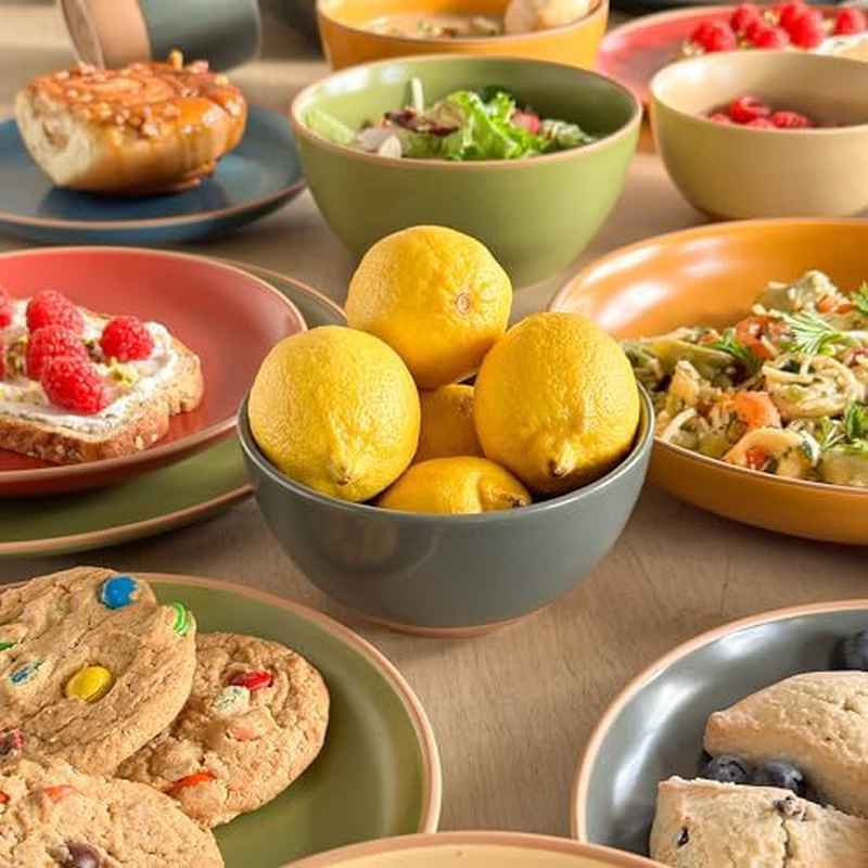 Small Matte Round Plastic Bowls Suitable for Rice, Ice Cream, Soup