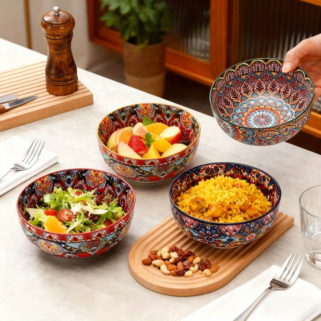 22 oz Ceramic Soup Bowl | 5.91 inch Large Salad Bowl, Suitable for Cereal