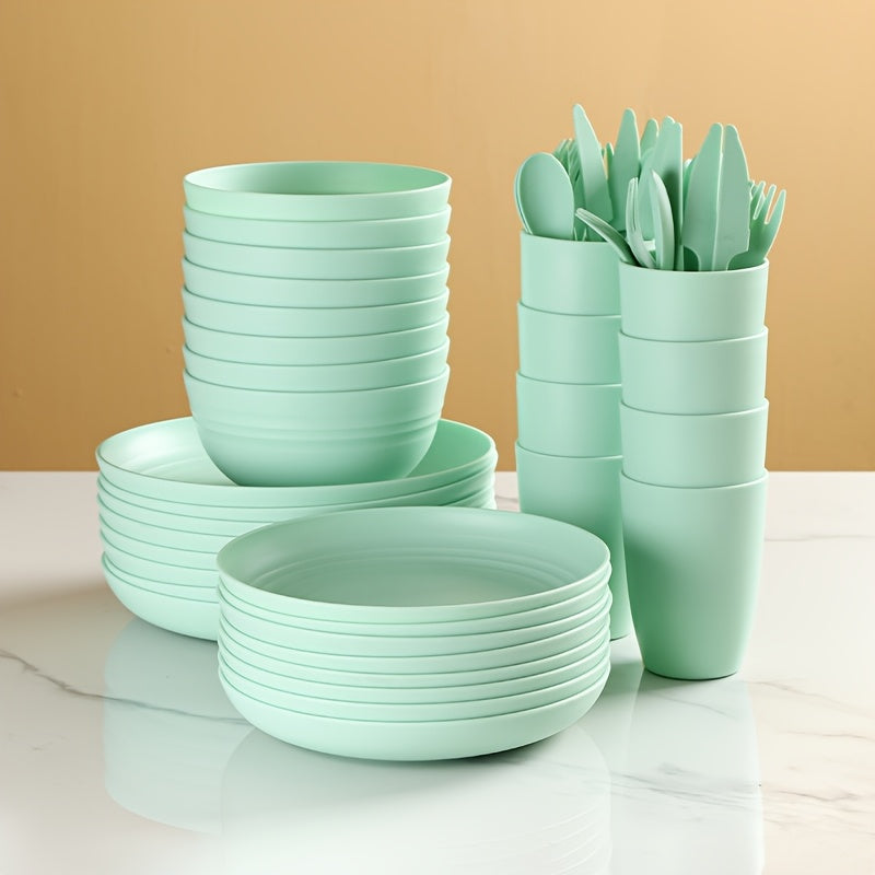 28\u002F56pcs of Unbreakable Plates, Pp Tableware Set