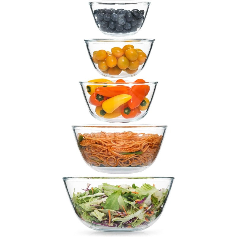 5pcs Glass Mixing Bowls Sets 4